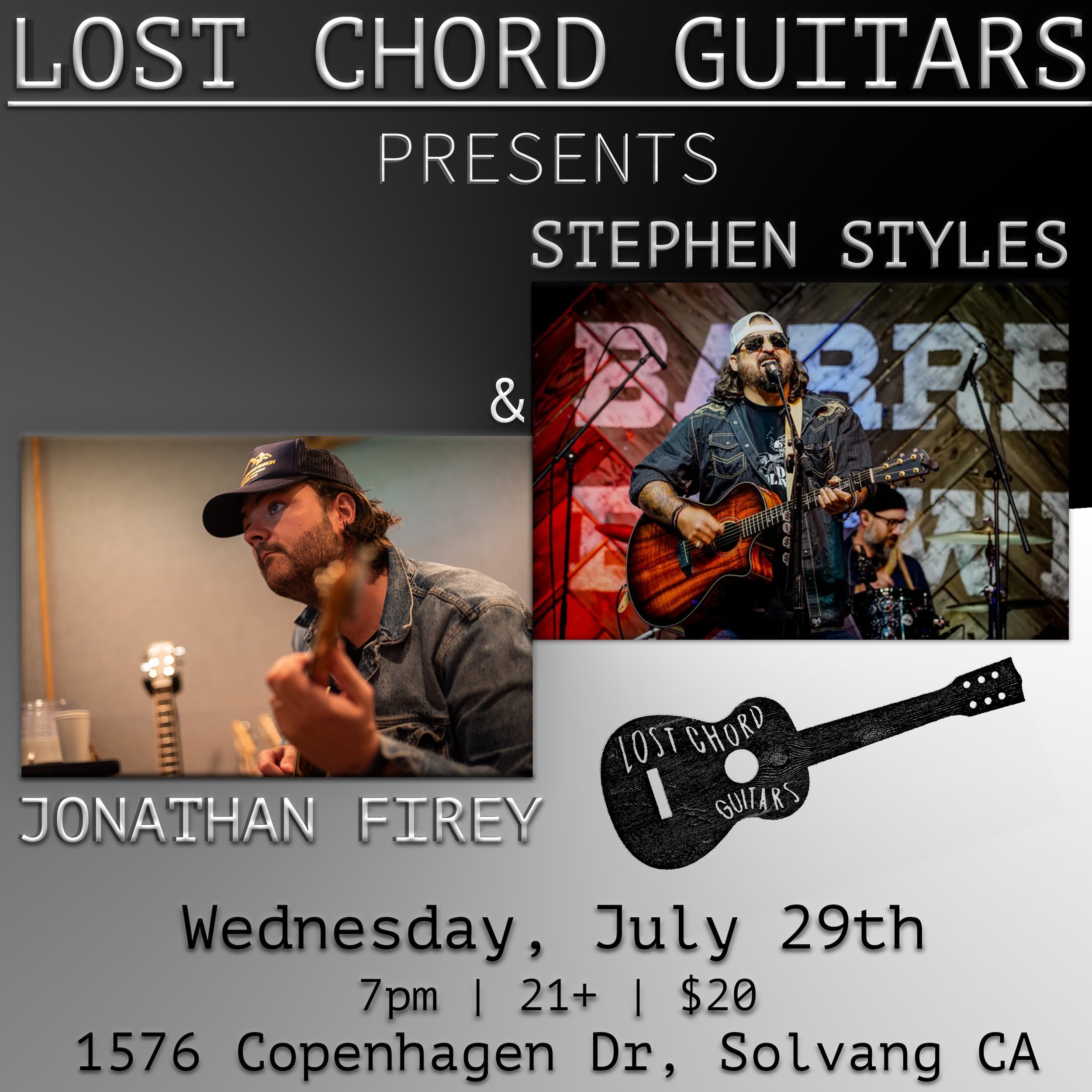 LOST CHORD GUITARS PRESENTS: Stephen Styles and Jonathan Firey
