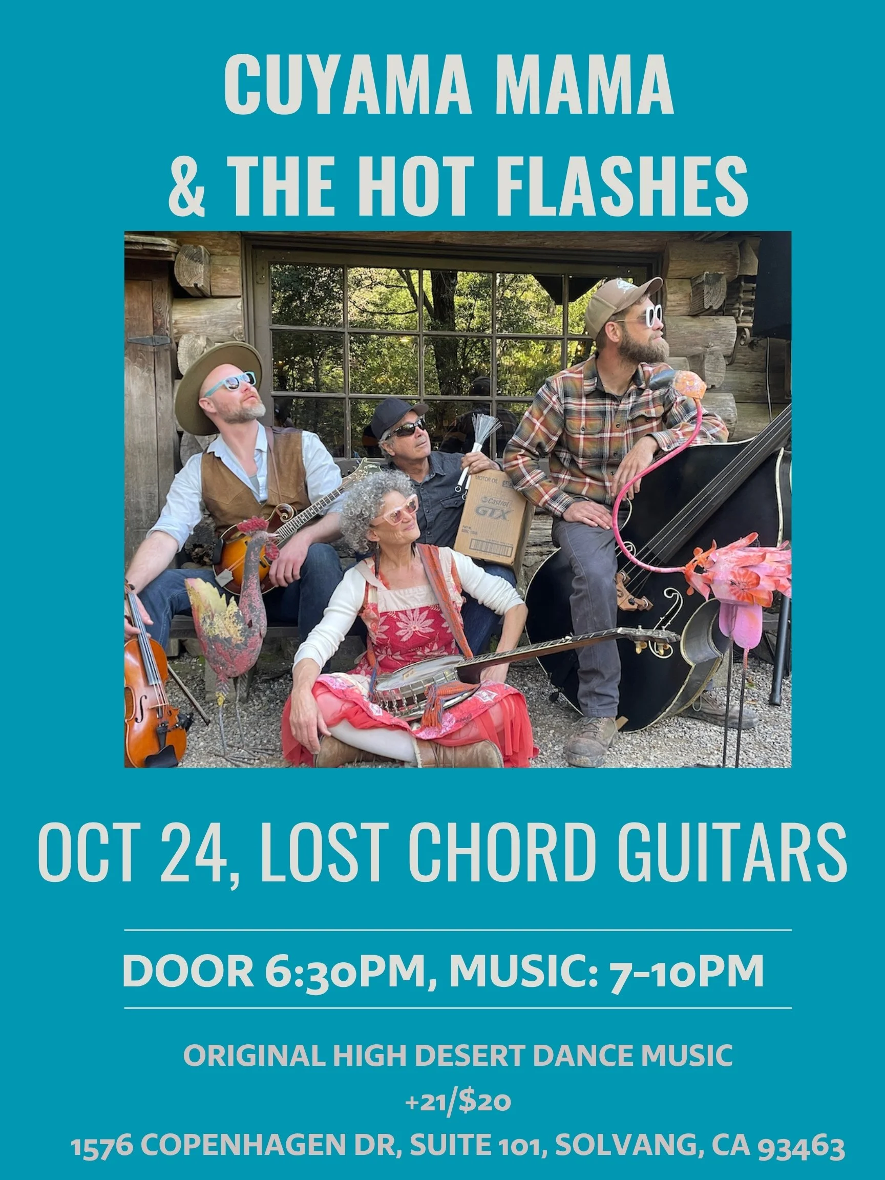 LOST CHORD GUITARS PRESENTS: Cuyama Mama & The Hot Flashes