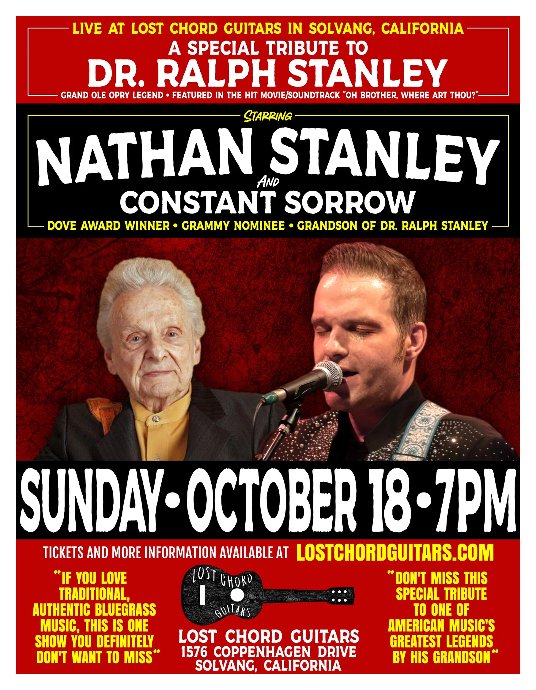 A Special Tribute to Dr. Ralph Stanley - Starring Nathan Stanley and Constant Sorrow
