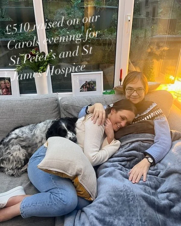 Thank you to everyone who supported our Carols event this year. You managed to raise £510. This will be donated to St Peter’s and St James hospice in memory of Susan Thompson (my mummy). The hospice made my mum feel safe in her final week