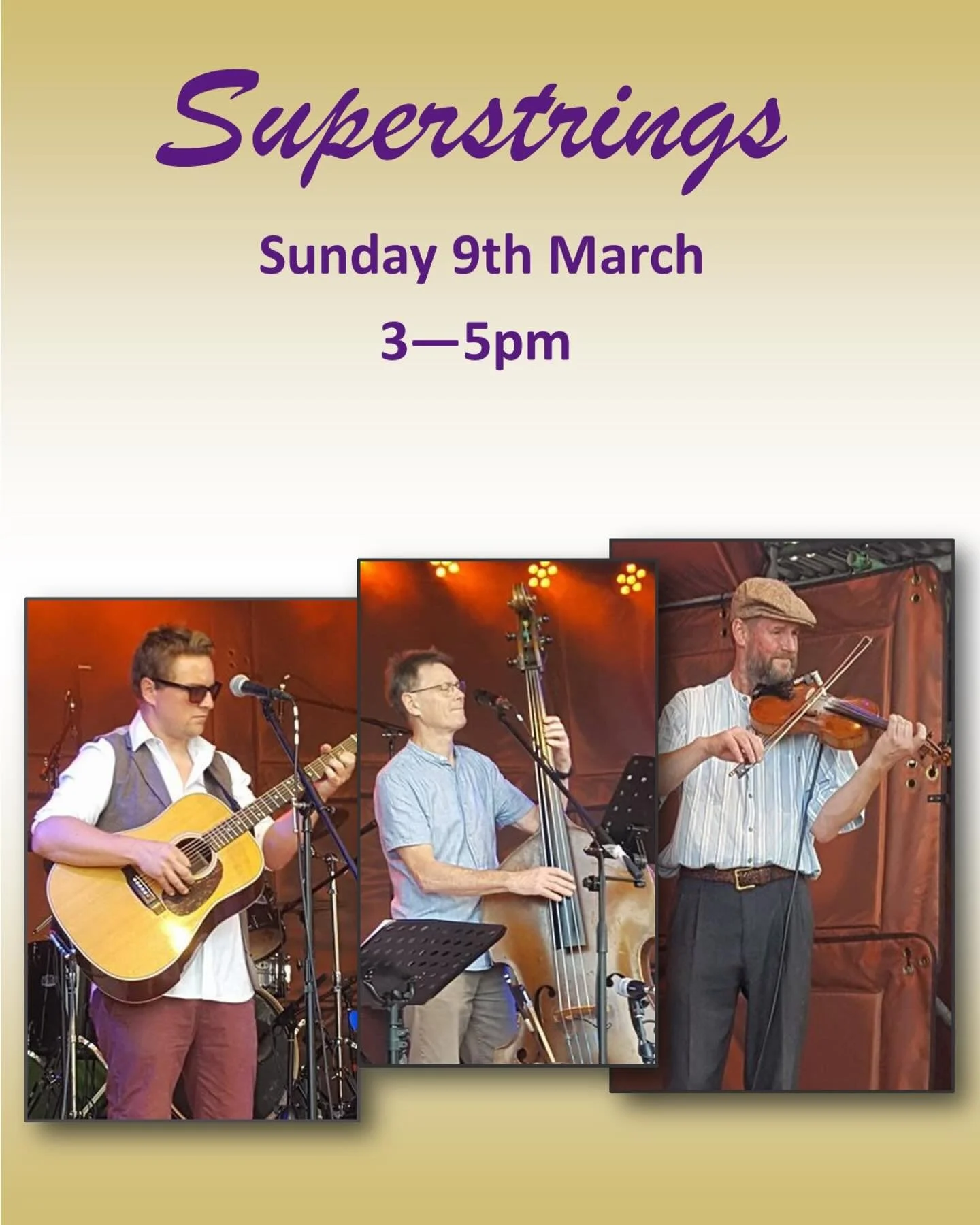 This Sunday….they’re back! #superstrings #livemusic