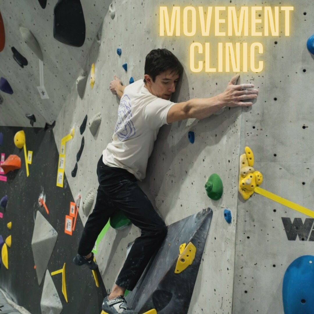 Proficient technical movement is KEY to improving your climbing and feeling confident on the wall! 💃🕺

Sunday, February 18th, 12pm to 3pm 🗓️

We will be hosting a movement clinic for beginner to intermediate climbers! No experience is required! 

