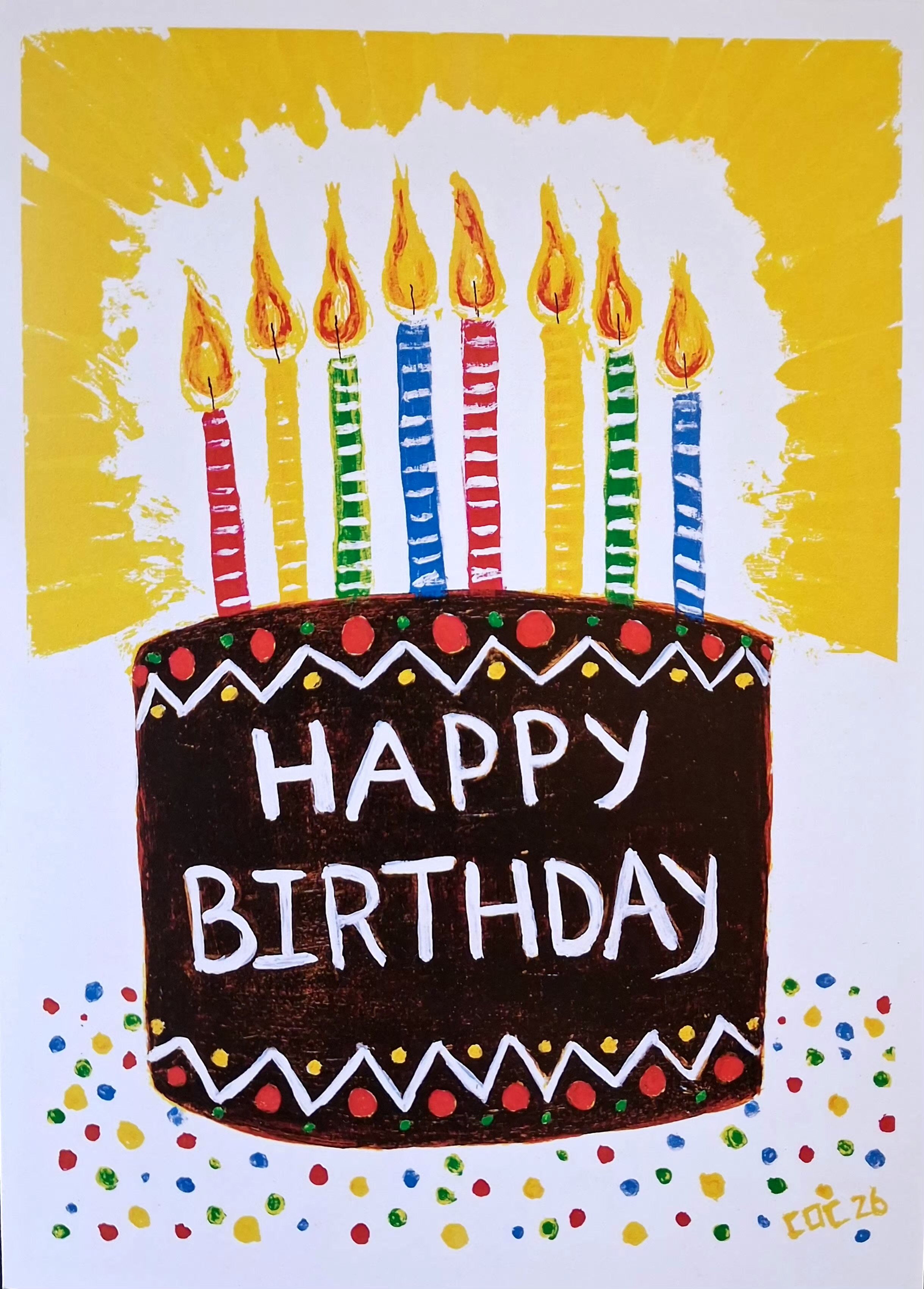 Birthday Candles and Cake *** new card 2026