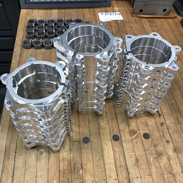 Making race car parts this week. Love the finish of these helical tool and yg end mills #instamachinist #jobshop #smallbuisness #nhra #funnycar #topfuel #cnc #helicaltool #machineshop #madeinamerica