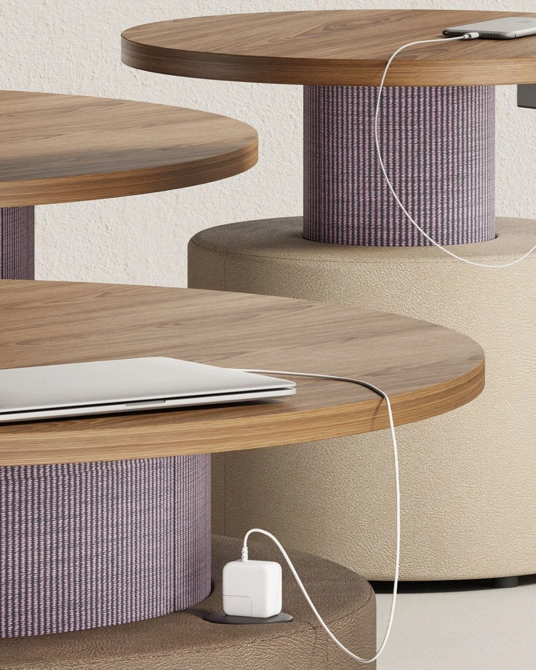 Say hello to @HightowerGroup&rsquo;s Draper tables 👋

A table collection that feels just as comfortable in a lounge as it does in a meeting room. With soft curves, beautiful wood finishes, and a variety of shapes and heights, Draper makes it easy to