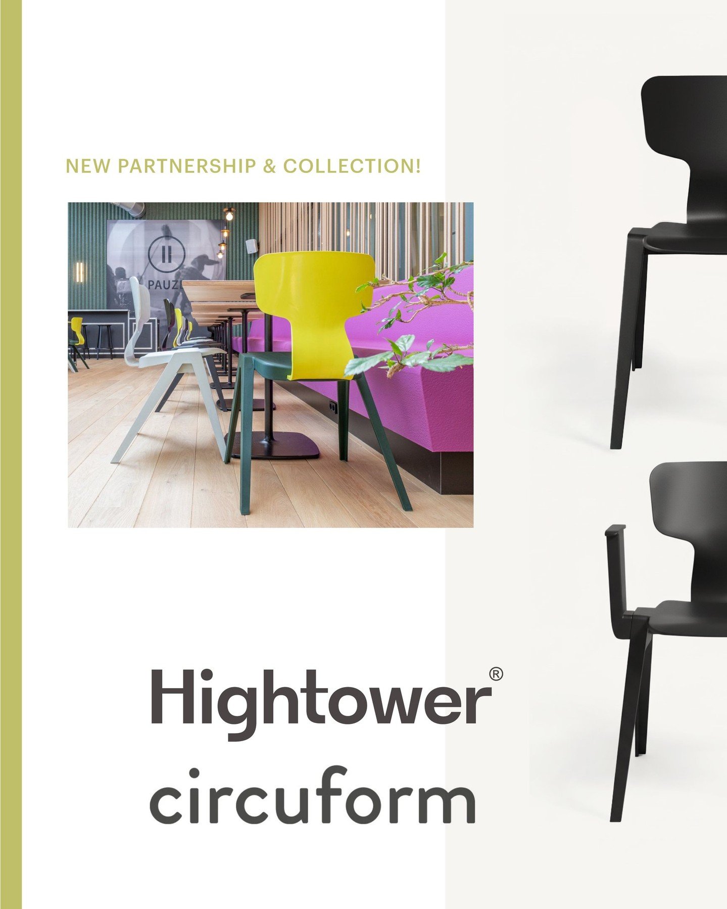 Meet Rex. Sustainable and stackable chairs, now available in North America through @HightowerGroup.

These chairs are committed to a fully circular design with 80+ color combinations, and EPD certification.
@studioinekehans @circuform_

Head to the l