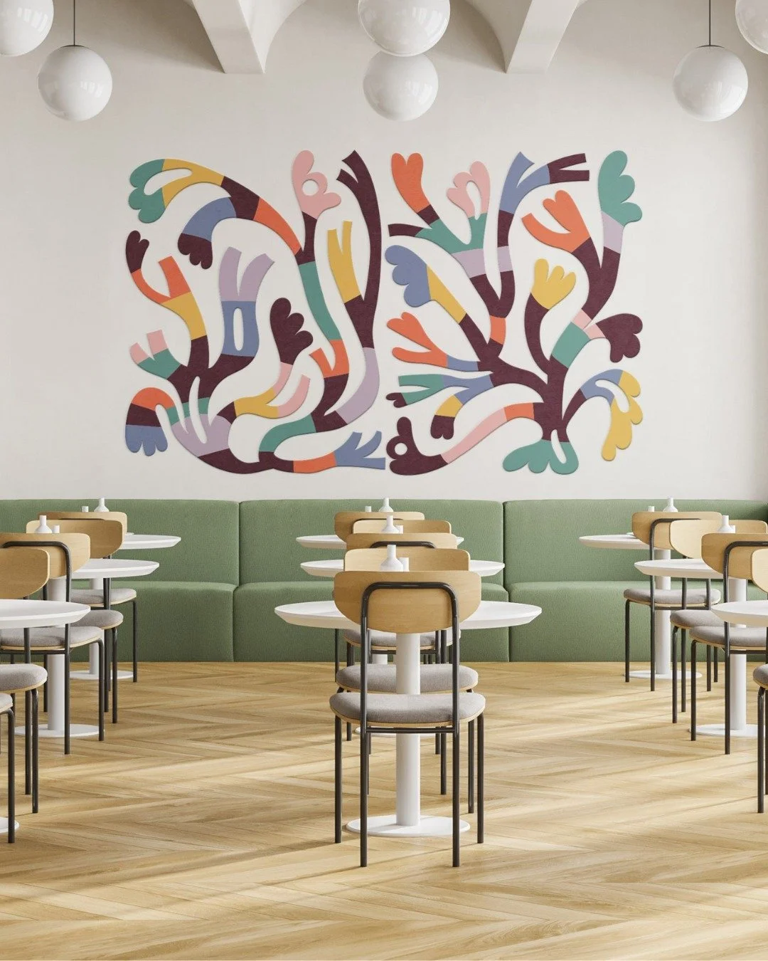 The Elizabeth Olwen&trade; Collection from @FeltRightProducts transforms commercial spaces into inspired environments where art and acoustics meet. Designed in collaboration with the celebrated surface designer, this exclusive series brings Elizabeth