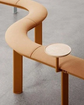 Whether a curving composition or a simple circle, Boulevard by Hightower gives you the building blocks to turn an unused space into a high-functioning place to dwell. Read some emails, sip a cup of coffee, or just take a load off for a few minutes wh