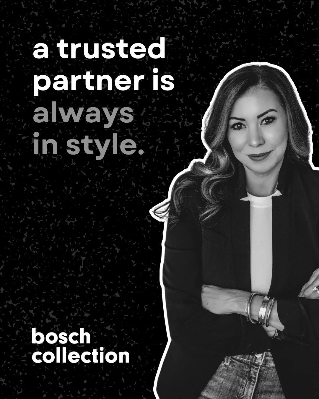 Bosch Collection is built on one thing that never goes out of style: trust.

You can count on me to offer dedicated, relationship-first support. So your projects keep moving, and your questions never sit unanswered.

Need a rep you can trust? Reach o