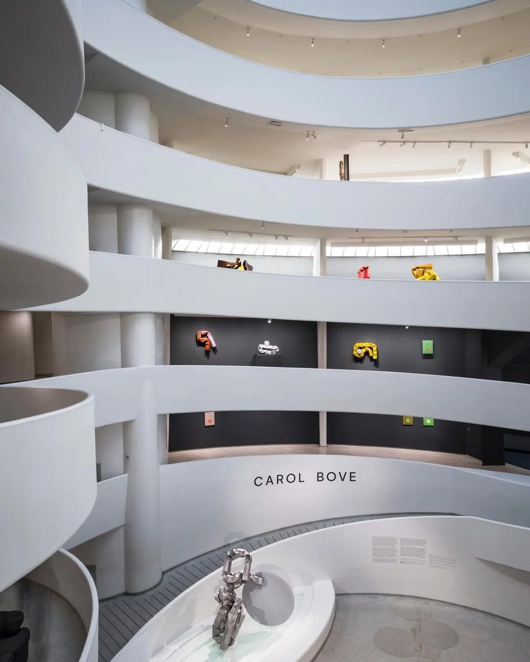 Heading to NYC soon? Check out Kvadrat at the Guggenheim!

@KvadratTextiles provided more than 550 meters of upholstery textiles for use in Carol Bove&rsquo;s installation in the museum&rsquo;s rotunda, designed by Frank Lloyd Wright.

Bove selected 