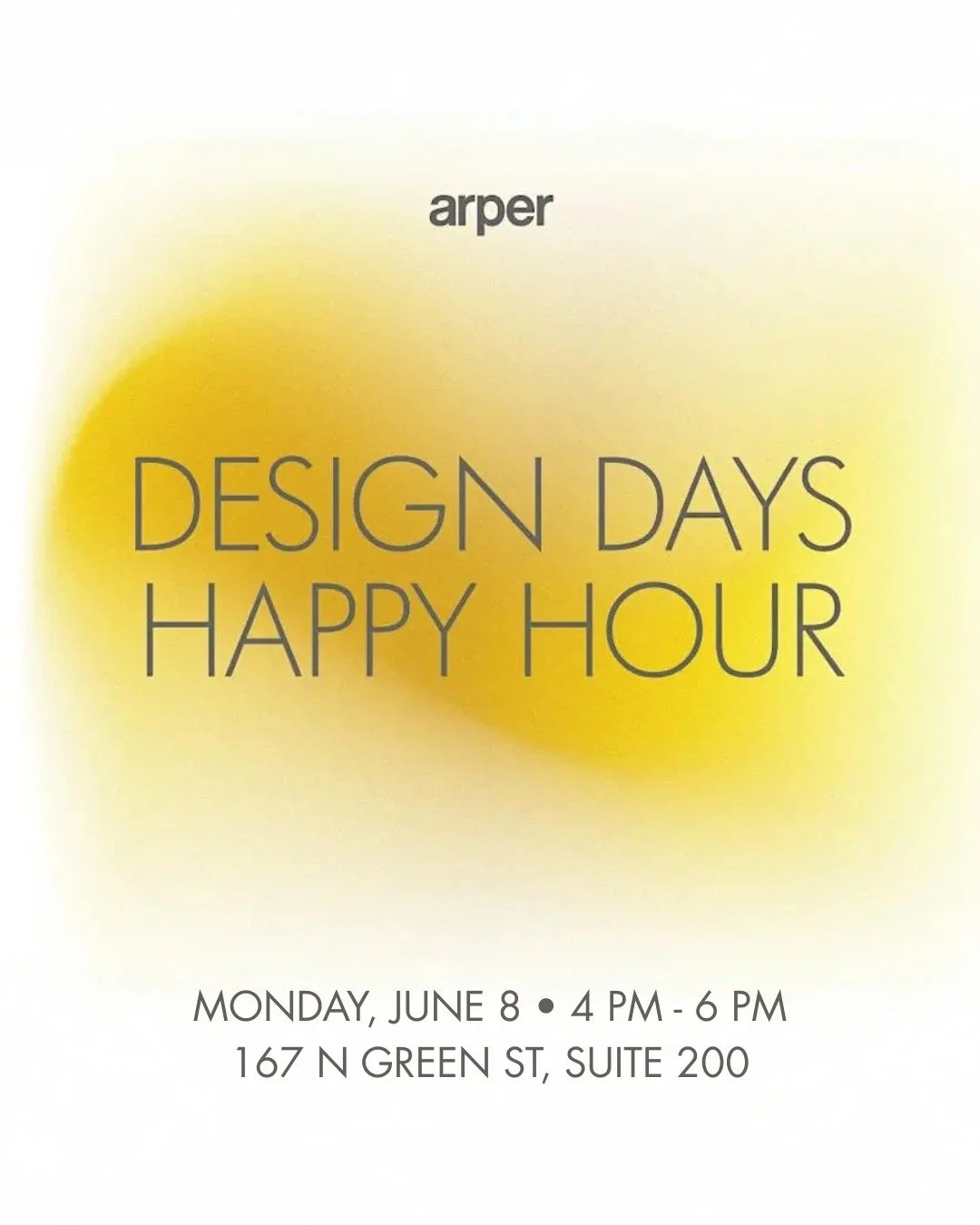 Come celebrate Design Days in @Arper&rsquo;s refreshed showroom. A moment to (RE)CONNECT through design, new perspectives, and conversation.

📅 Monday, June 8
🕓 4 PM - 6 PM
📍 167 N Green St, Suite 200

RSVP at the link in our bio.