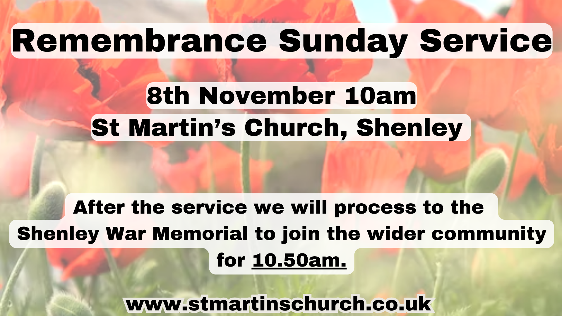 Remembrance Sunday Service 