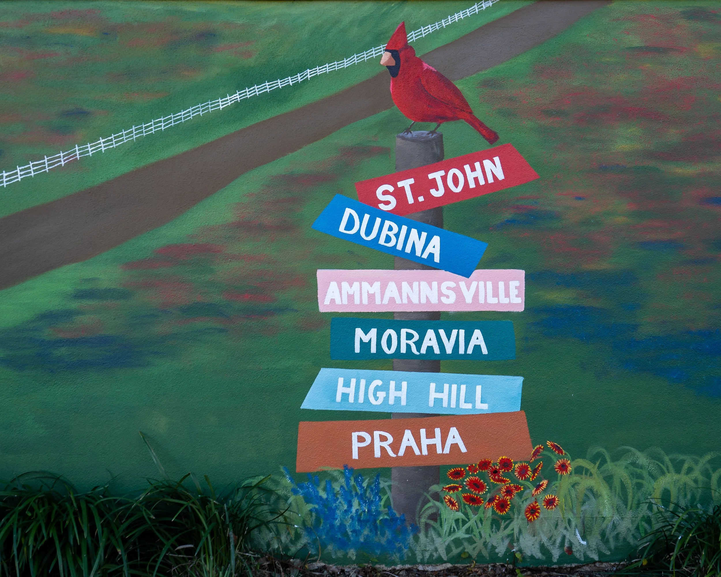 The names of the communities with Painted Churches 