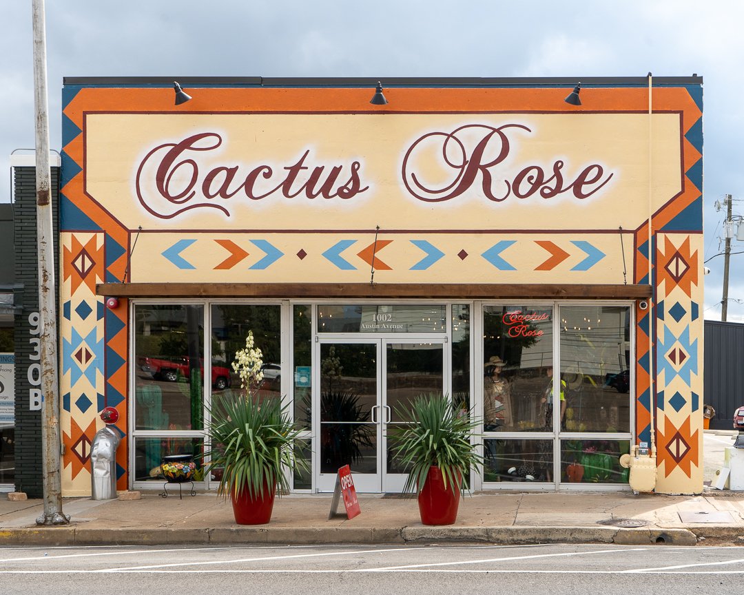 Storefront Mural for the Cactus Rose boutique