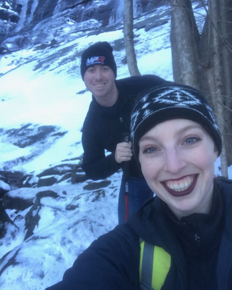 I really enjoyed this short but challenging hike in the snow, mud, and ice with my sister! Apparently if you start to slip on ice going downhill...... running faster to catch up to the slide is not the answer 🤔
#sendit #hike #snowday
