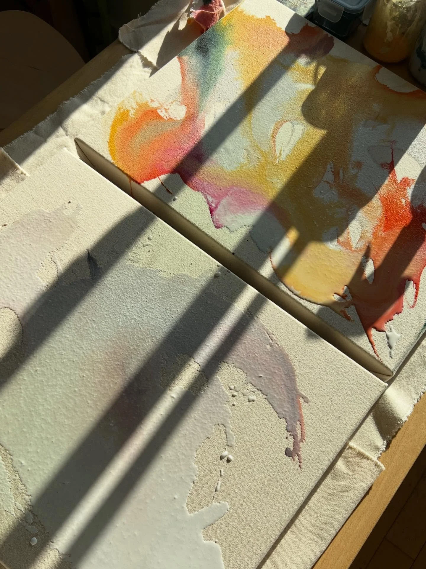 I was asked if I had a favorite painting this morning, and  the one that comes to mind is the everything of nothing &mdash; my original vision for it was so different after the first layer I nearly removed it but decided to keep going. It was one of 