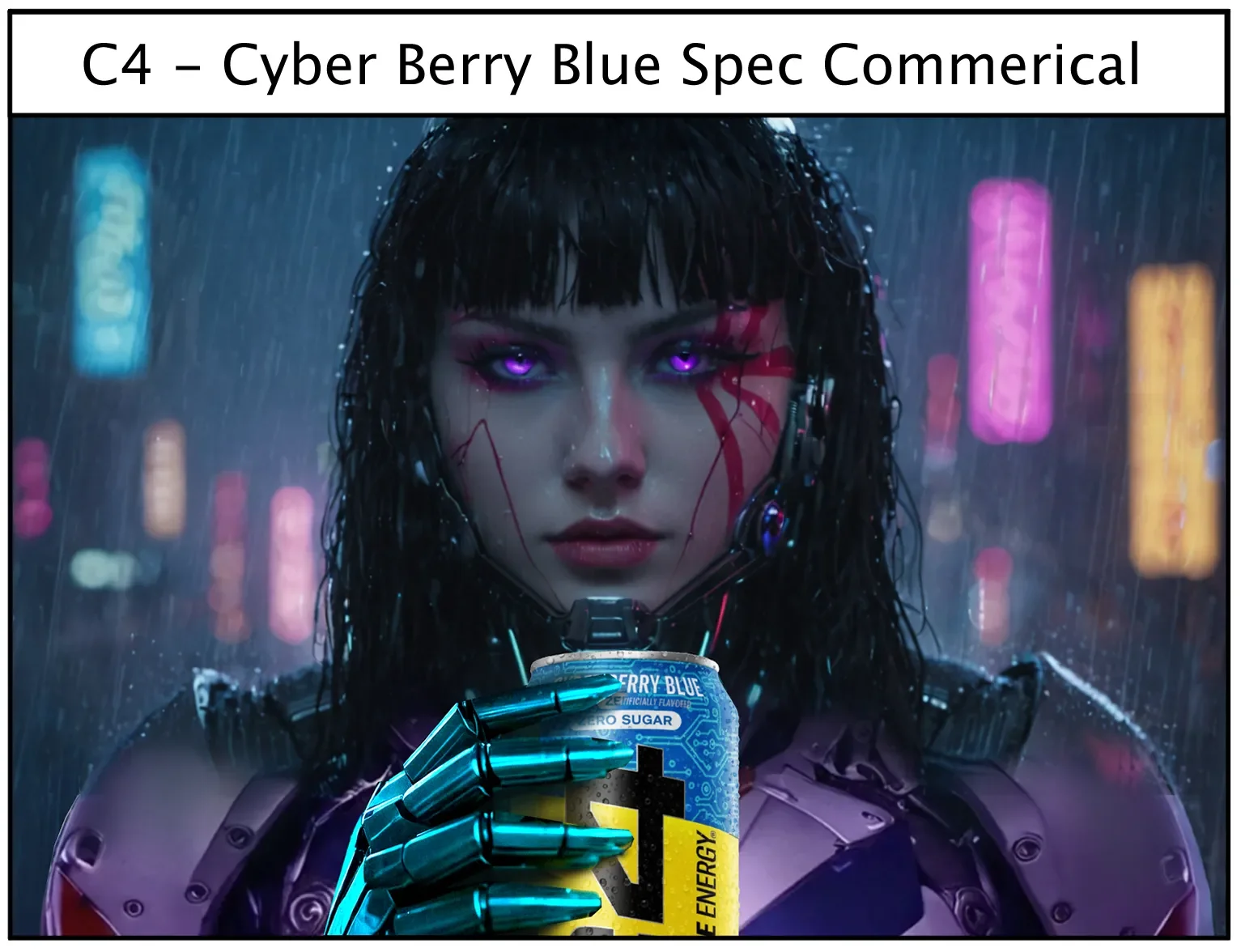 C4 – Cyber Berry Blue Spec Commercial