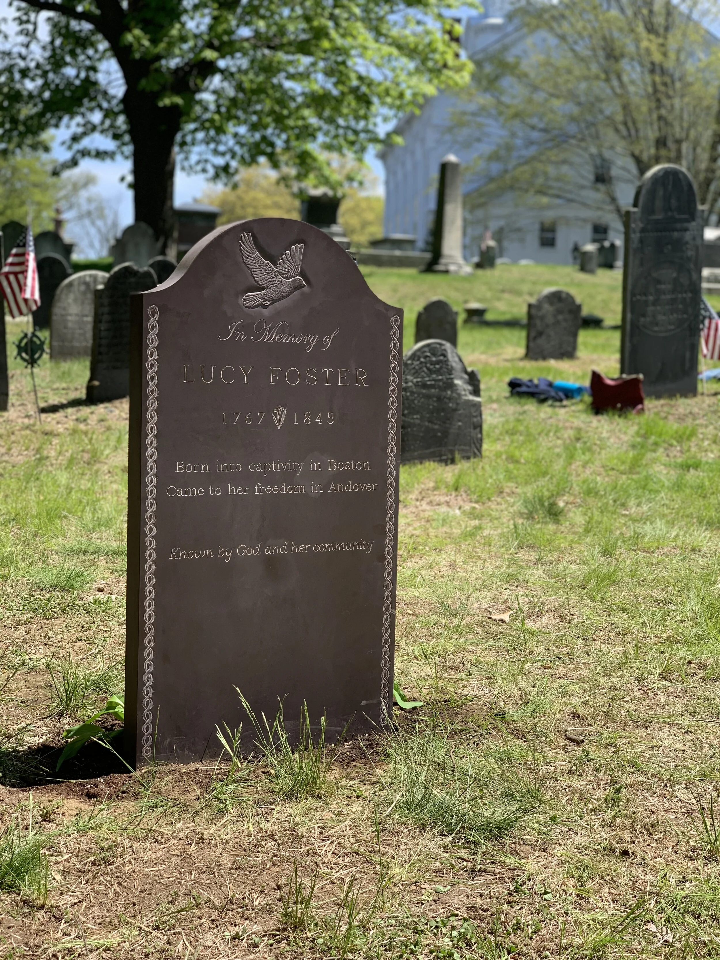 Gravestone for forgotten slave. Lucy Foster