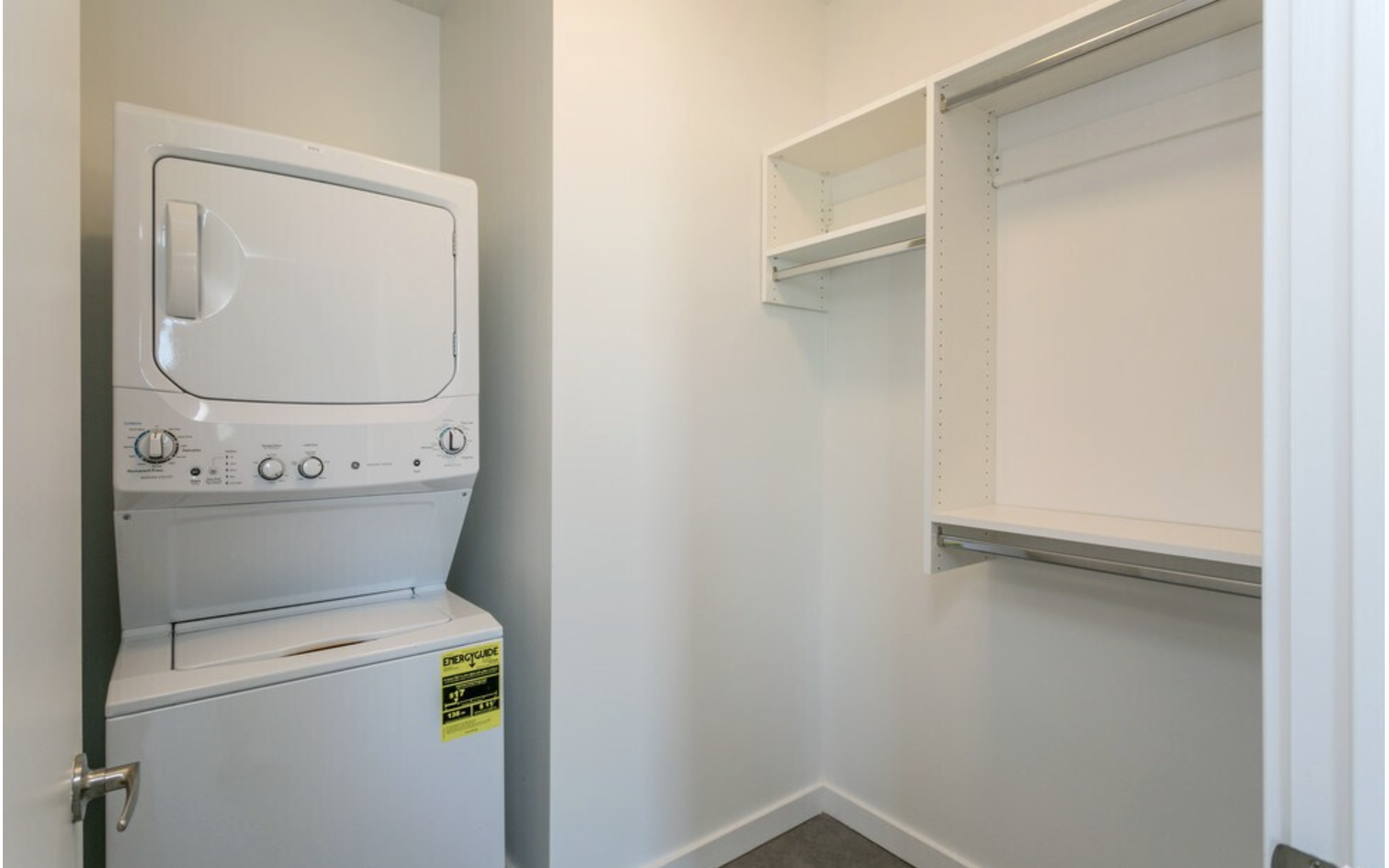 In- home Washer and Dryer with Walk in Closet