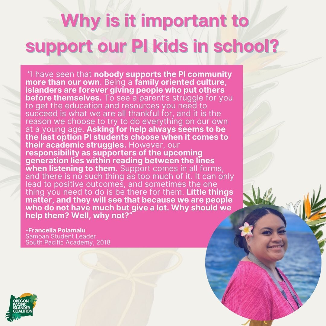 What will it take to shift schools to more community- centered spaces? 

Today we&rsquo;re sharing the wisdom of ✨Francella Polamalu✨, who highlights how important community and family are to a student&rsquo;s success. 

We&rsquo;re in the final stag