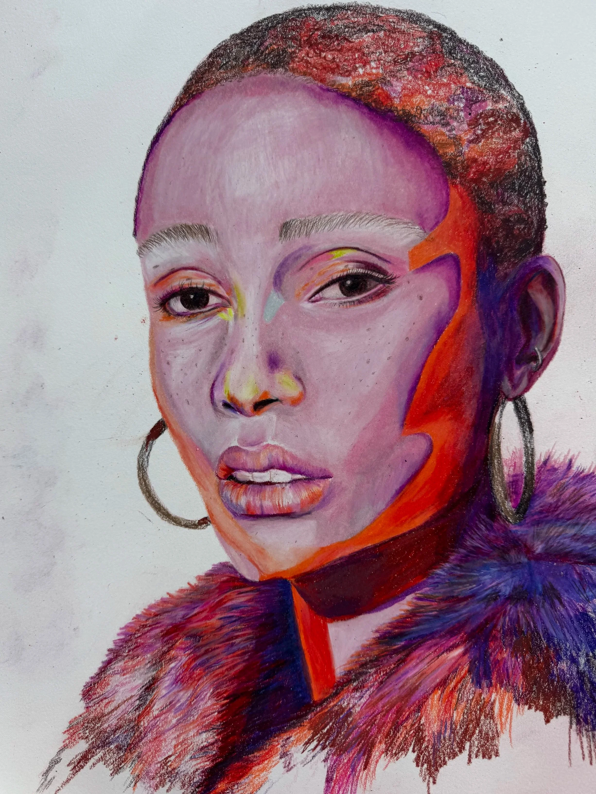 'Isadora'
11x14"
Colored Pencil on Paper