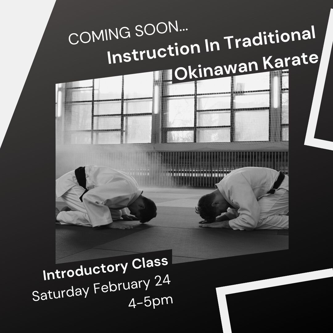 We are so excited to be offering Instruction in Traditional Okinawan Karate at SolFit. 
Fun Fact: Jules lived in Okinawa from 2005-2008 and has a special connection to the Island and people. 

We will host an Introductory &amp; Informational class:
S