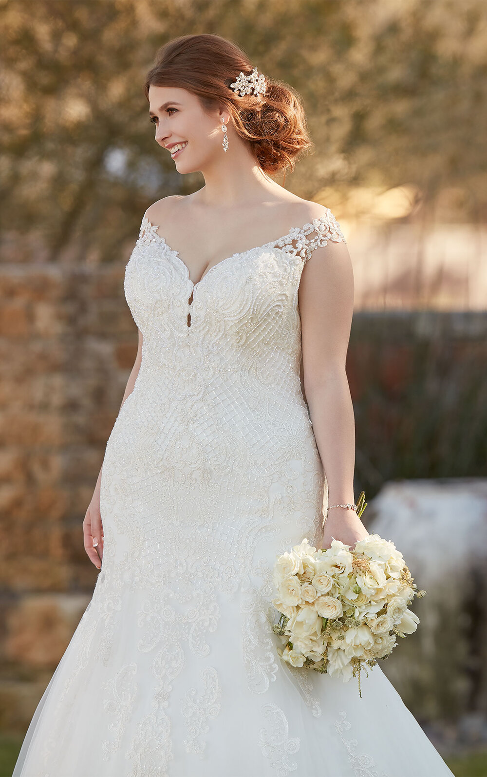 Essense Australia D2434+ Wedding Dress | Sample, Size 20, $1299 | B2BC Outlet — B2BC The Outlet