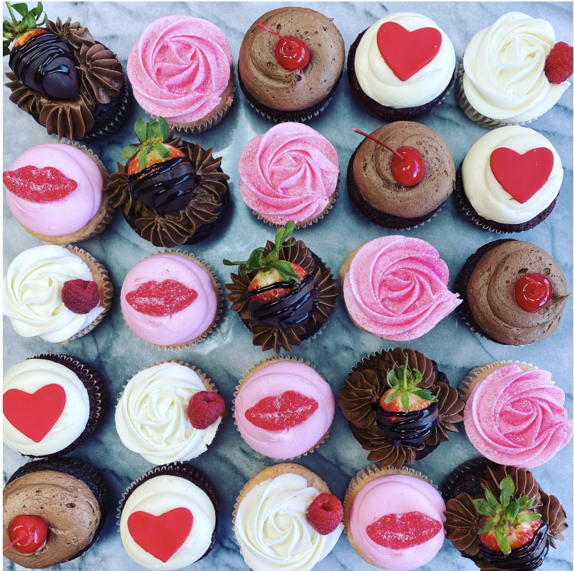 One dozen Valentine’s Cupcakes, you pick the flavors!