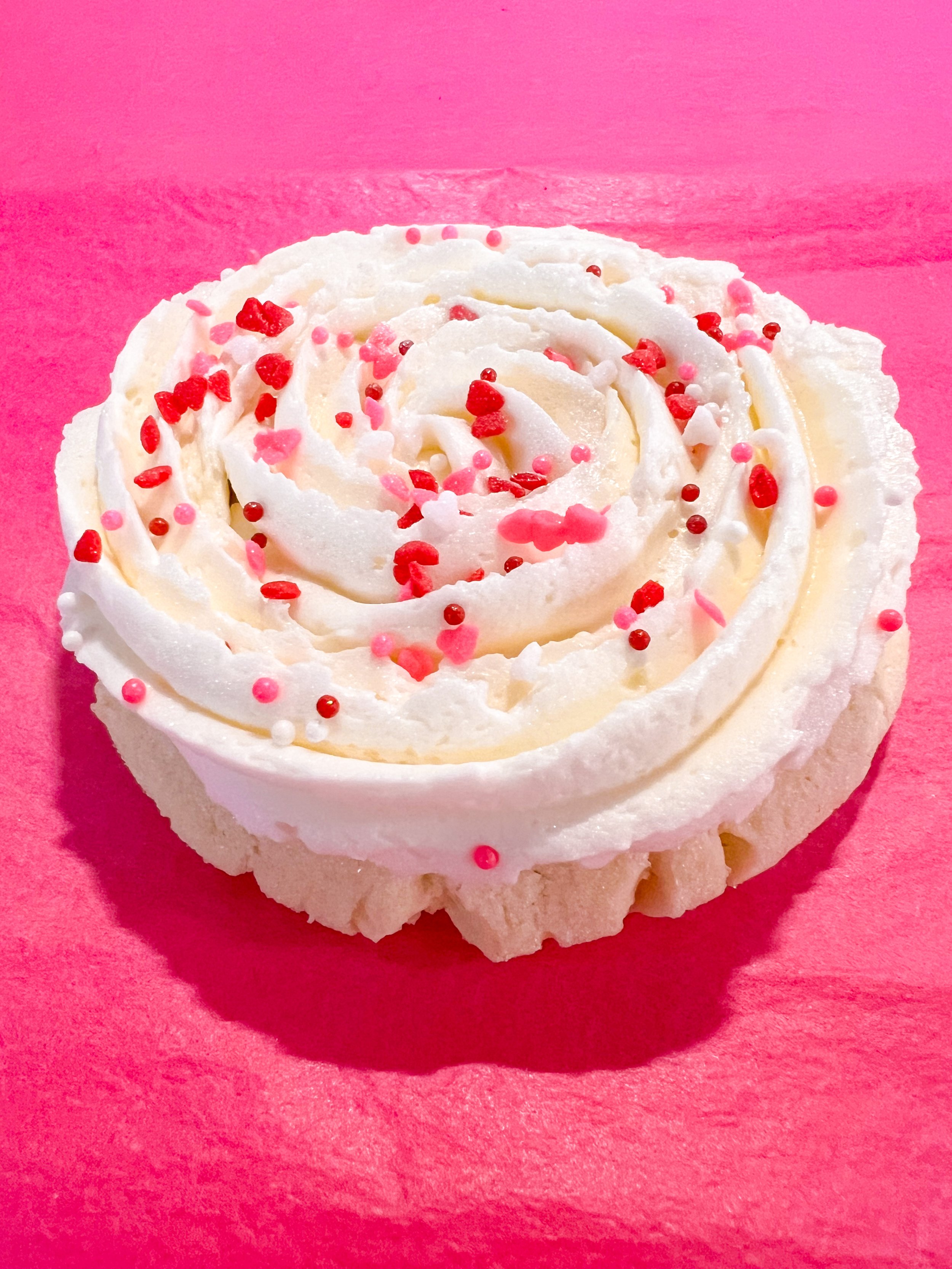 1/2 Dozen Valentine Rosette Sugar Cookies