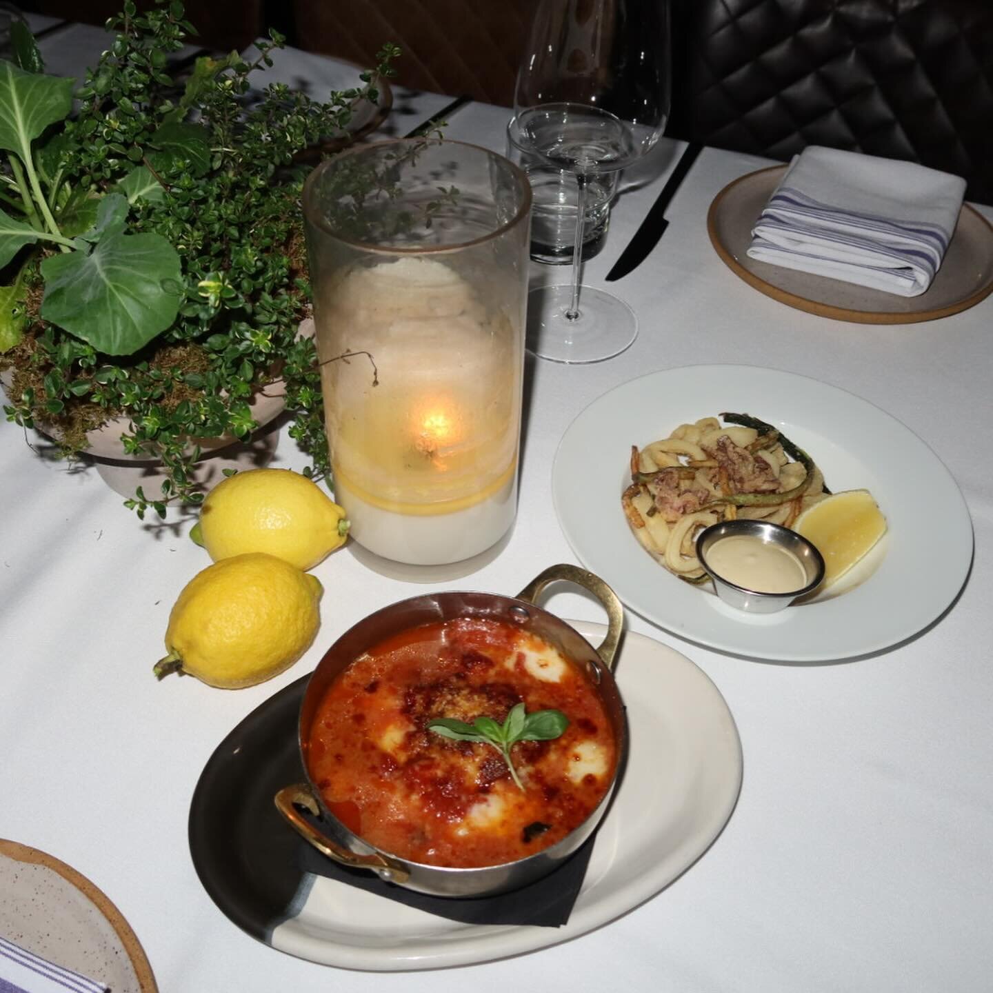 Join us for family style dinner highlighted by the parmigiana di melanzane eggplant / mozzarella / tomato / basil and the calamari e zucchini fritti: crispy squid / zucchini / lemon aioli. The flavors of these dishes will have you reminiscing Amalfi 