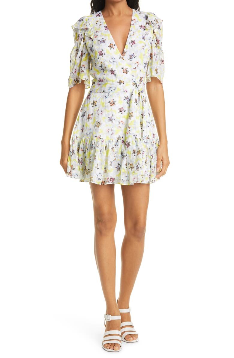 $495 Georgina Floral Silk &amp; Cotton Wrap Dress TANYA TAYLOR - Nordstrom (Copy)