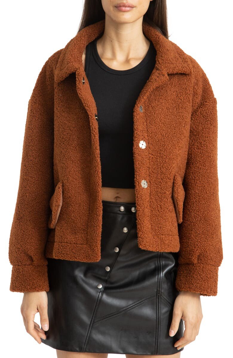 $64.90 Tough Cookie Bonded Faux Shearling Jacket BLANKNYC - Nordstrom