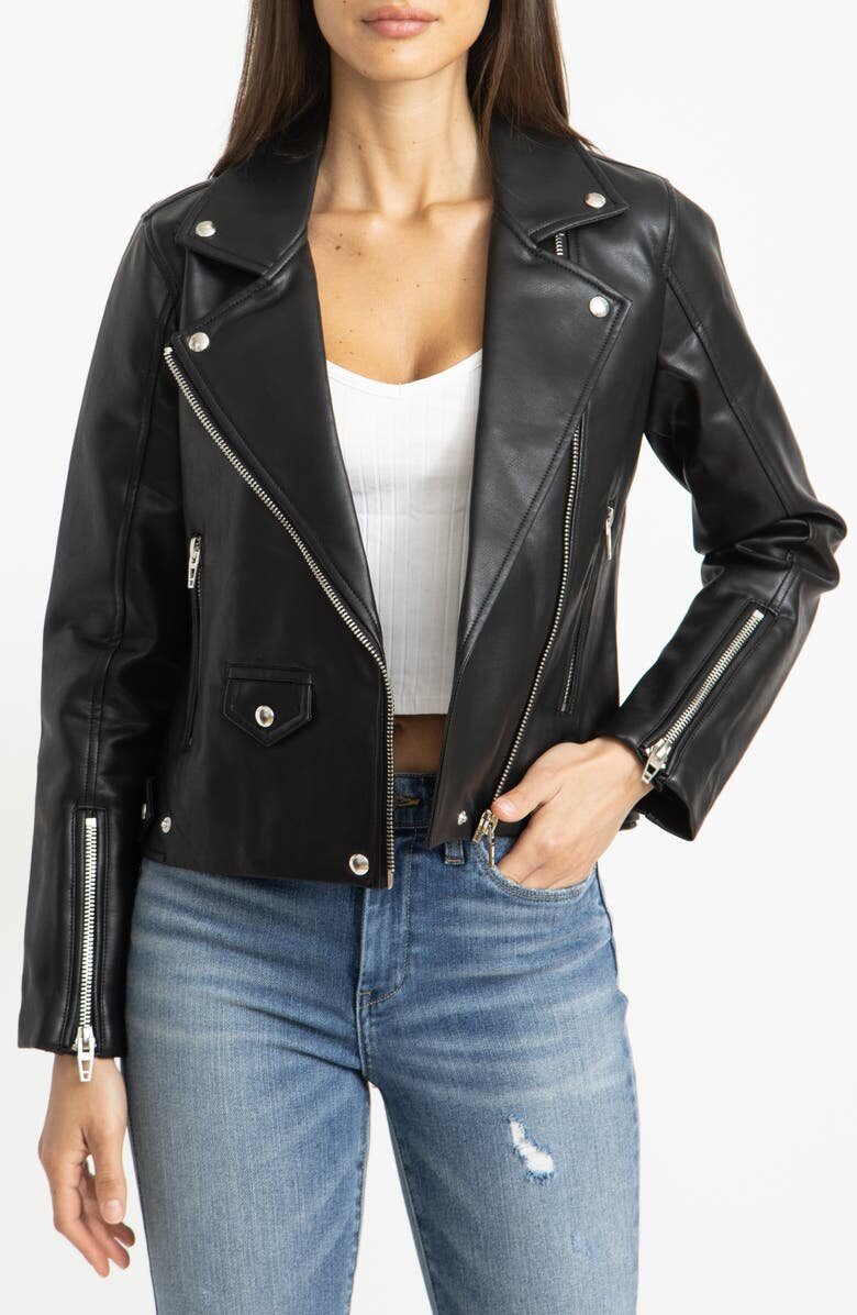 $54.90 Aim High Faux Leather Moto Jacket BLANKNYC - Nordstrom