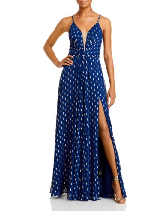 $278 AQUA Printed Maxi Dress - Bloomingdales