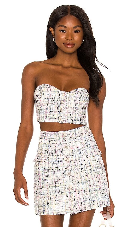 $148 Ramira Bustier Top MAJORELLE