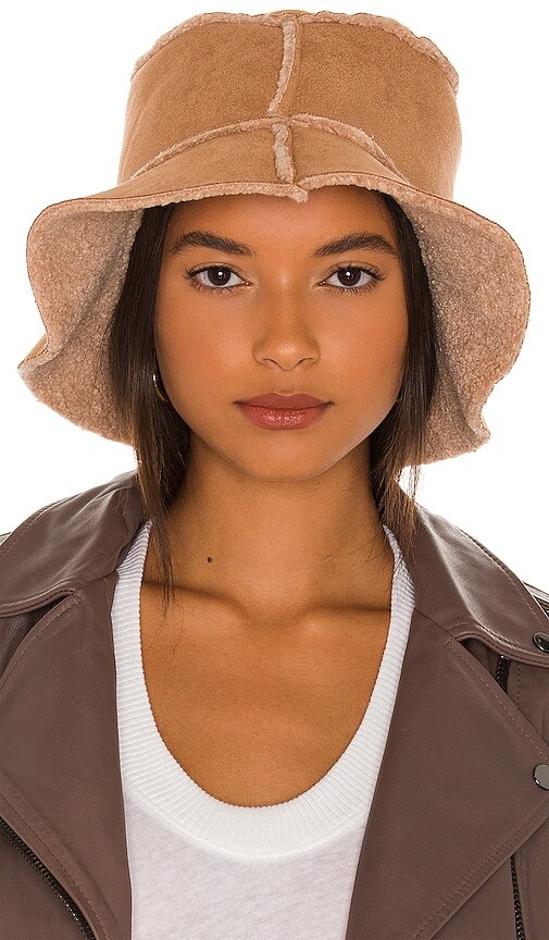 $97 Reversible Faux Shearling Bucket Hat  Hat Attack