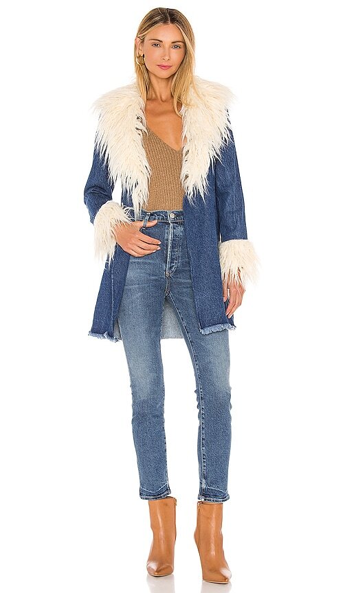 $198 Penny Lane Faux Fur Coat Show Me Your Mumu