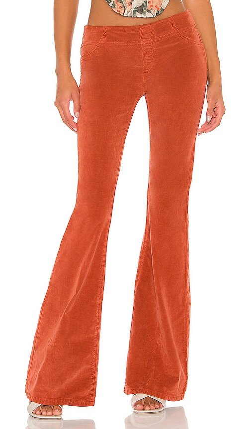 $78 Pull On Cord Flare Pant  Free People