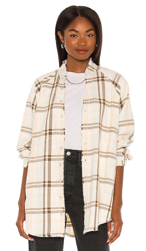 $128 Summer Daydream Plaid Shirt Free People