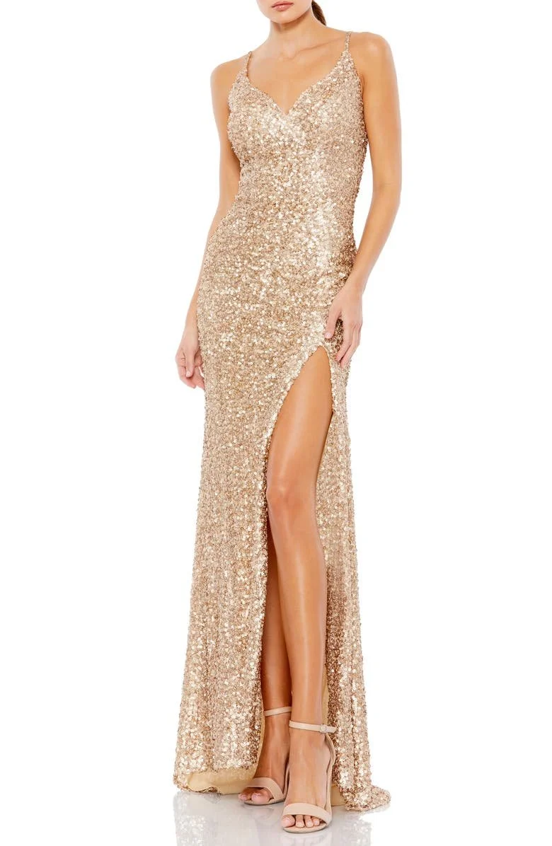 $398 Sequin Column Gown MAC DUGGAL