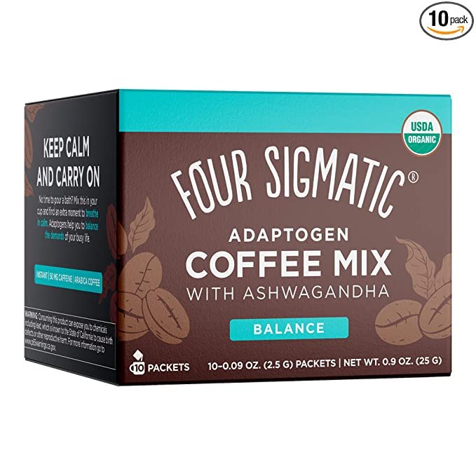 Four Sigmatic Adaptogen Organic Medium Roast Instant Coffee $6.55