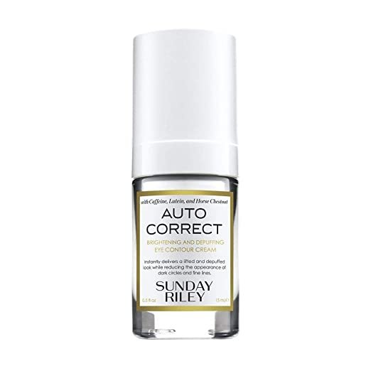 Sunday Riley Auto Correct Brightening and Depuffing Caffeine Eye Contour Cream for Dark Circles and Puffiness $45.50