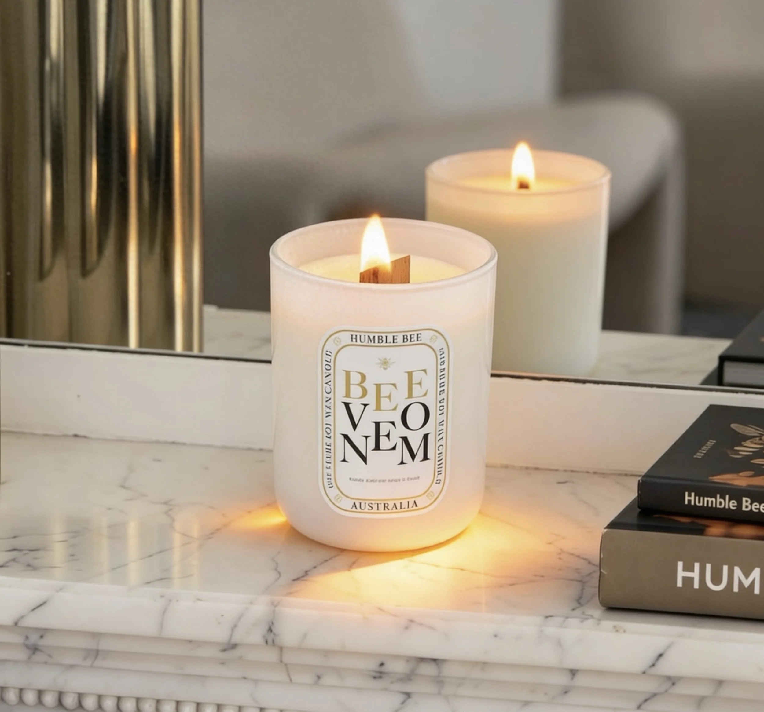 100% Pure & Hand Poured Soy Wax Candle - 'Bee Venom'
