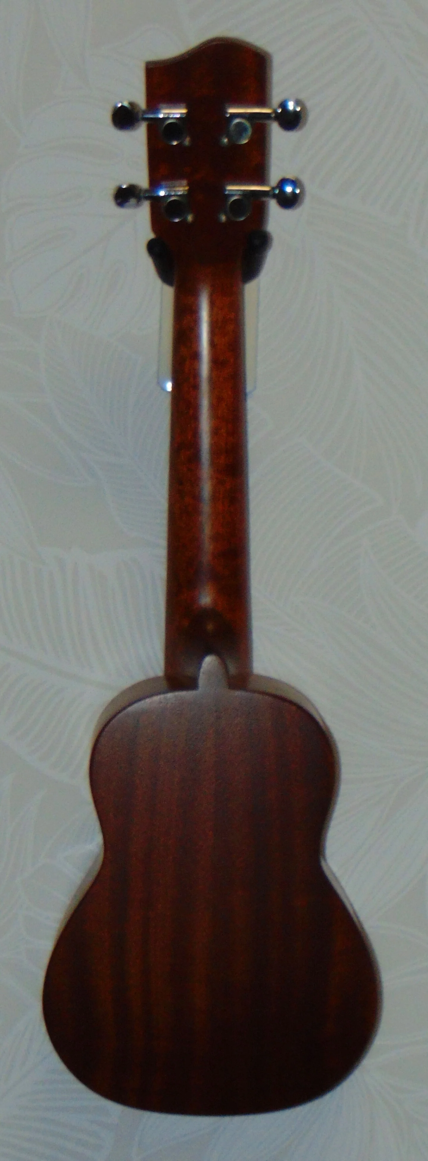 Solid Mahogany Super Soprano  HUG-M-SS  Back View (Copy)