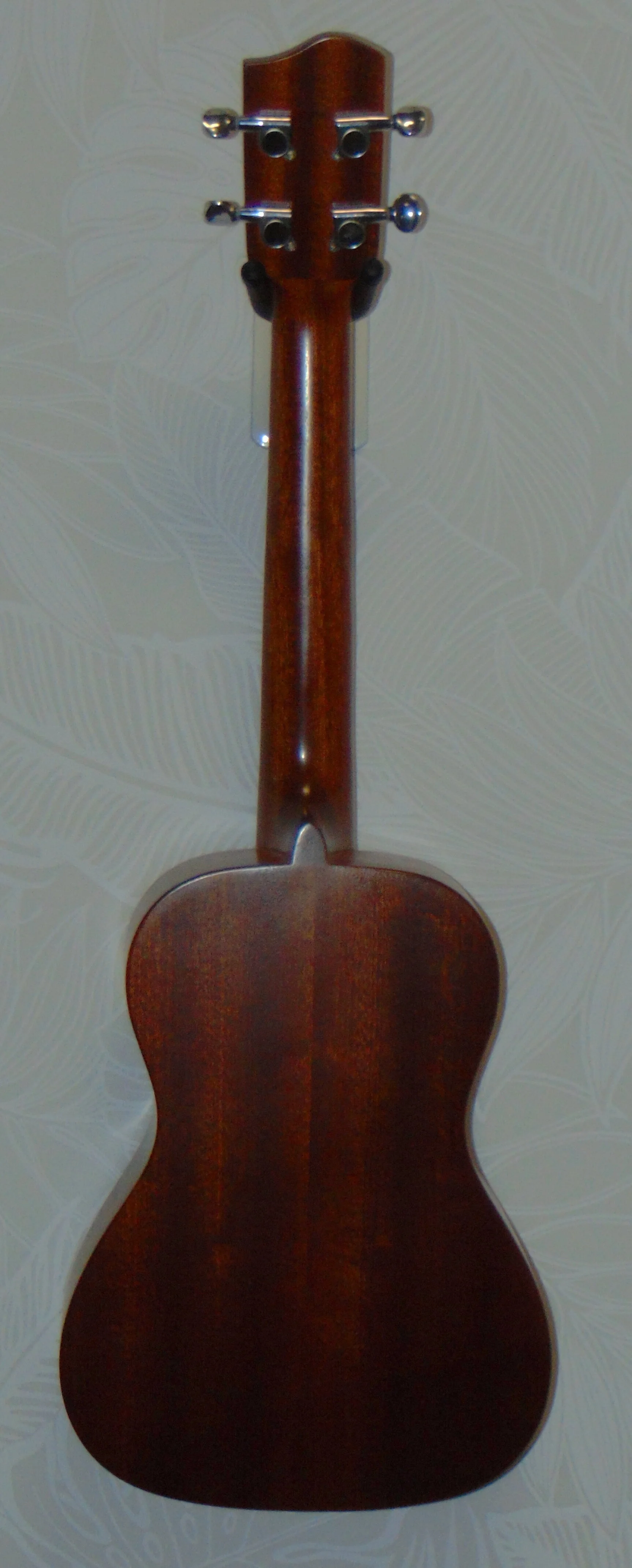 All Solid Mahogany Tenor Size Ukulele by HUG-M-T  Back View