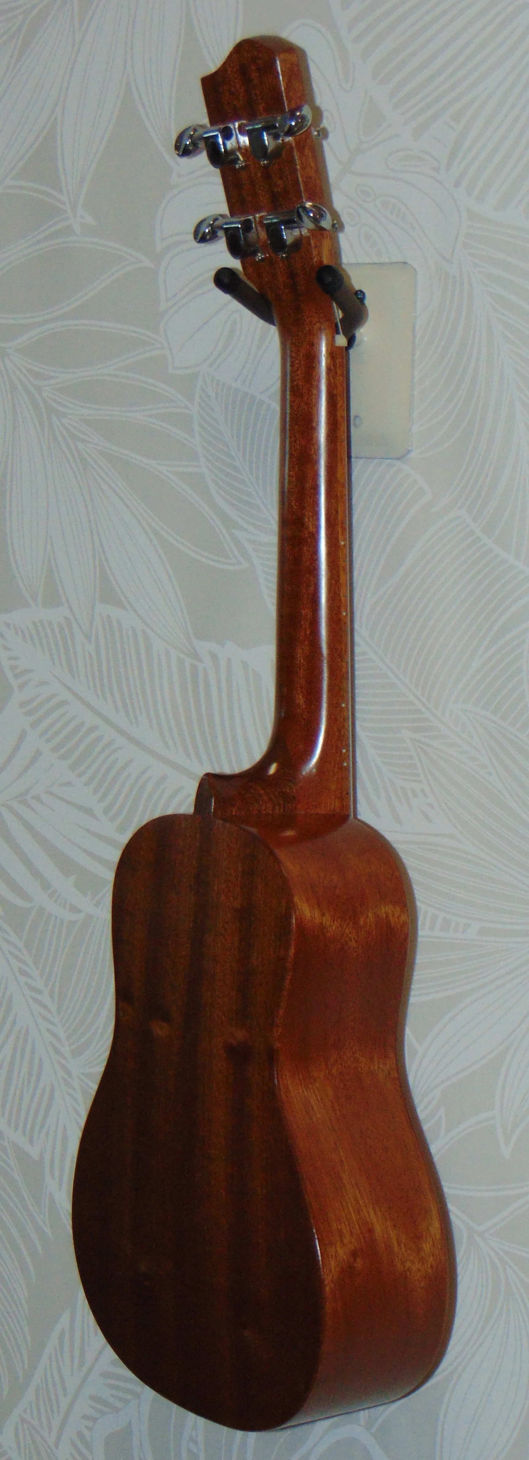 Solid Mahogany Concert Size Ukulele Side View