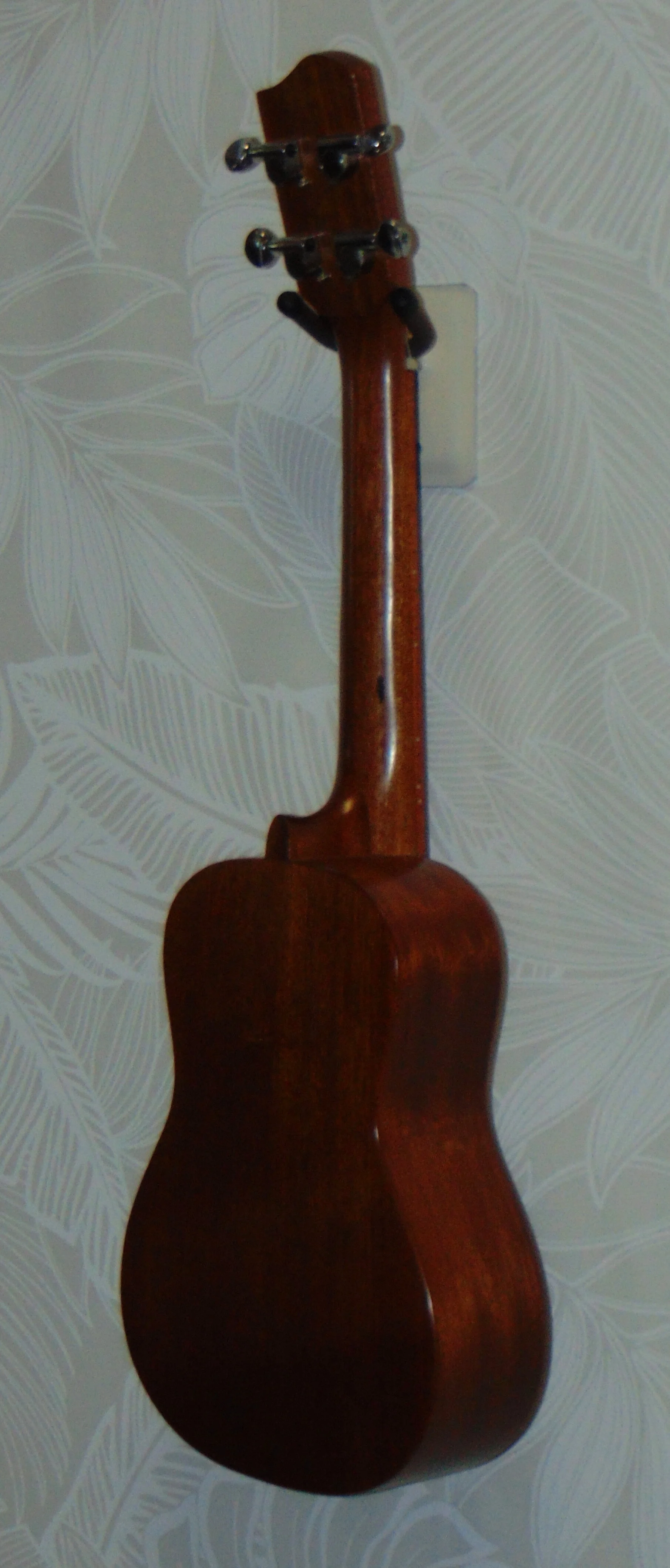 Solid Mahogany Tenor Aumakua Ukulele Side View