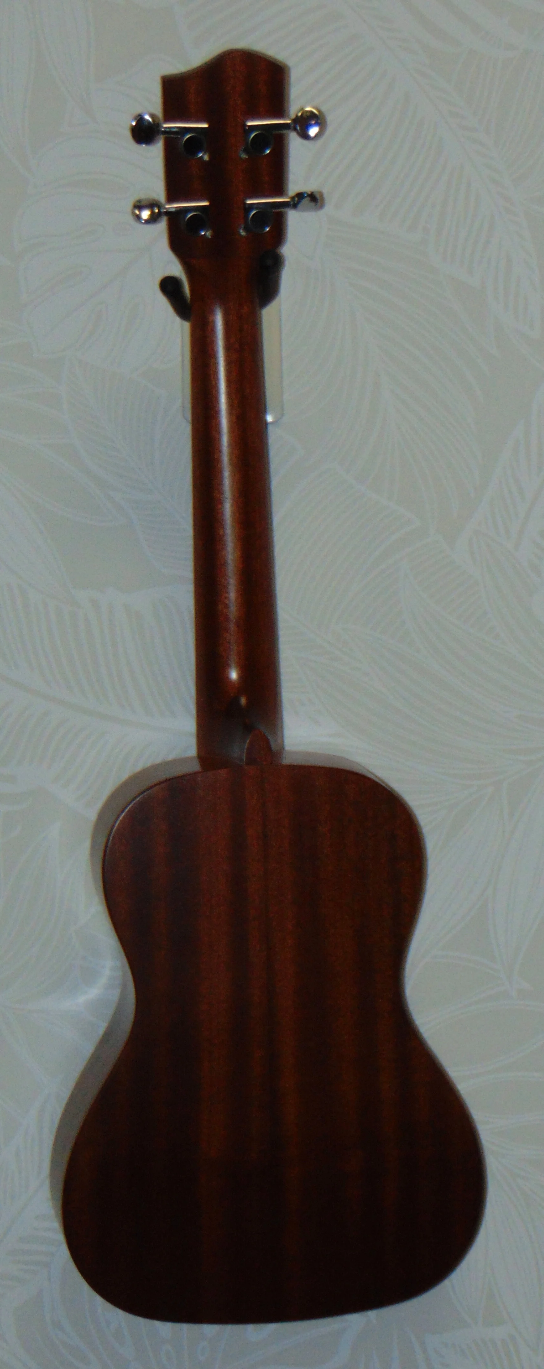 All Solid Mahogany Tenor Size Aumakua Ukulele by HUG Ukulele Back View