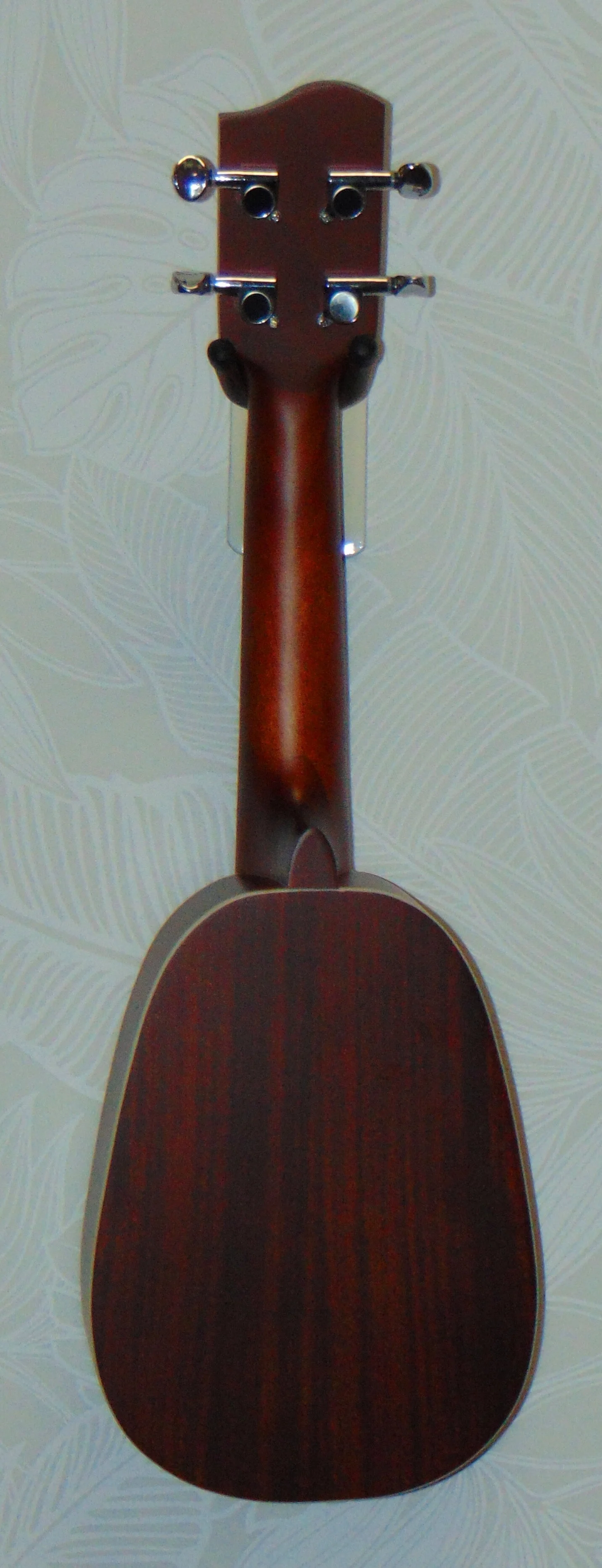 HUG Mahogany Series Soprano Pineapple Ukulele Back View