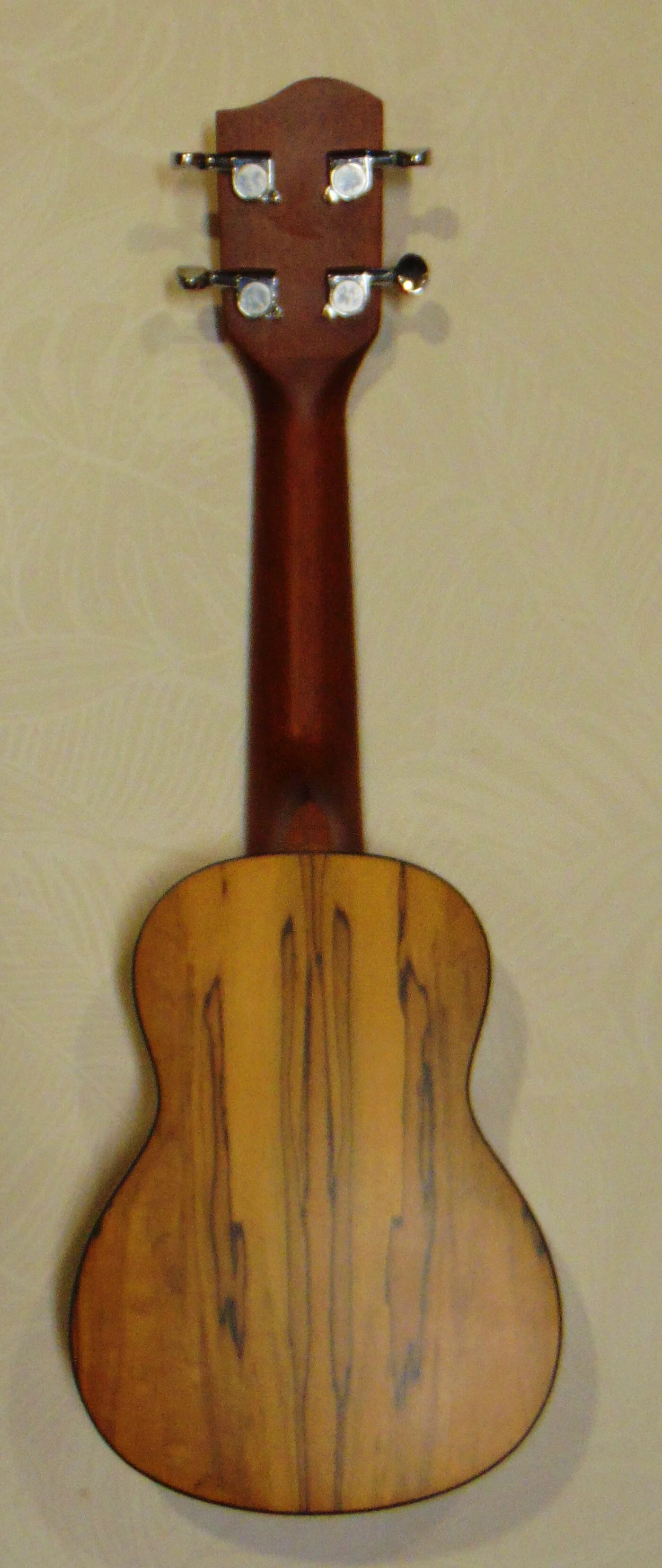 Solid Cedar and Spalted Maple Soprano  Back